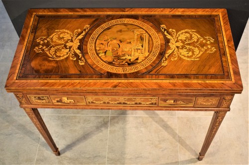 Table à Jeu Louis XVI, atelier de Giuseppe Maggiolini - Mobilier Style Louis XVI
